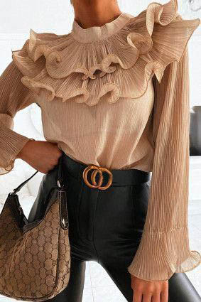 French flow collar shirt HF1306-01-04