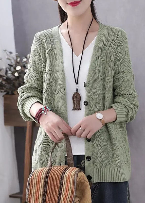 Art Blue V Neck Button Casual Fall Knit Sweater Coat Art Blue V Neck Button Casual Fall Knit Sweater Coat