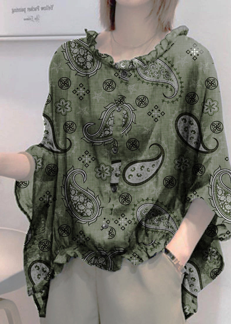 Art Navy Tops Ruffles Trim Half Sleeve Shirts Blouse Plus Size Art Navy Tops Ruffles Trim Half Sleeve Shirts Blouse Plus Size